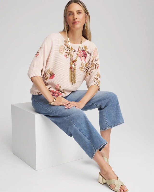 Ribbed Combed Cotton Sweater - image 2